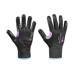 Honeywell 29-0910B/8M Coreshield A9/F Coated Cut Resistant Gloves, 8/M, Hppe/Kevlar®/Alloy, Smooth Nitrile, 10 Ga, Black