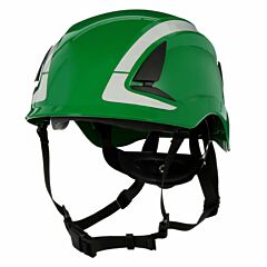 3M X5004X-Ansi Securefit Safety Helmet, No Vent With Reflective Tape, Green