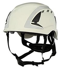 3M X5001Vx-Ansi Securefit Safety Helmet, Vented With Reflective Tape, White