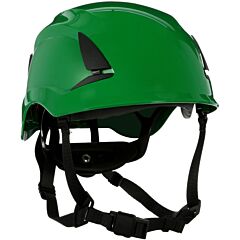 3M X5004-Ansi Securefit Safety Helmet, No Vent, Green