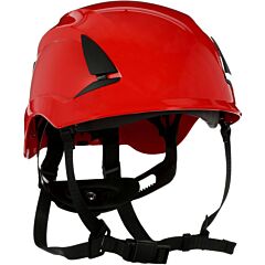3M X5005-Ansi Securefit Safety Helmet, No Vent, Red