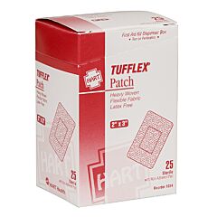Hart Health 1024 Tufflex Heavy Woven Elastic Adhesive Bandage, Heavy Woven, 2" X 3", 25/Box