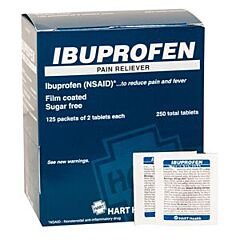 Hart Health 5652 Ibuprofen Tablets, Dispenser, 2 Pack/250 Each