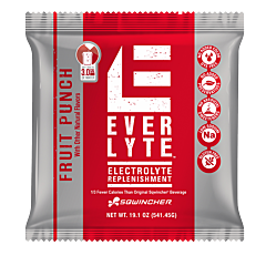 Sqwincher 016872 Everlyte Powder Packs, 15.92 Oz Packs, 2.5 Gal Yield, Fruit Punch, 32/Case
