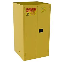 Jamco Bm60 Safety Cabinet, Standard, 60 Gal, Manual Doors, 65"H X 34"W X 34"D, Yellow, 1/Each
