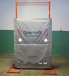 Justrite 26462Kt Quietsite Premium Sound Barrier Kit, 4' X 6' Panel, Grey