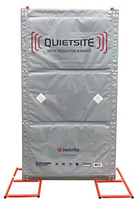 Justrite 26466Kt Quietsite Premium Sound Barrier Kit, 4' X 8' Panel, Grey
