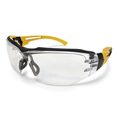 Dewalt Dpg108-1D Renovator Premium Safety Glasses, Black Frame, Clear Lens