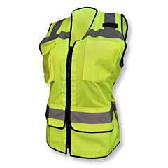 Radians Sv59W-2Zgm-S Sv59W Ladies Heavy Duty Surveyor Safety Vest, Green, Size Small
