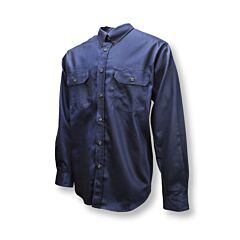 Radians Frs-003N-3Xt Volcore Long Sleeve Cotton Button Down Fr Shirt, Navy, Size 3X-Large/Tall