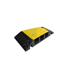 Wearwell Pwr.3Ch.Hd.Rc.Byl Powerhouse 3 Channel Cable Protector 2.25" Hd- 19.75" Long 22.5 Degree Right Corner