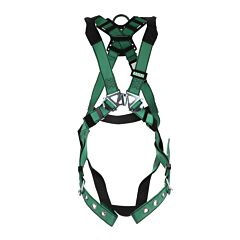Msa 10196642 V-Form Harness, Standard, Back D-Ring, Tongue Buckle Leg Straps