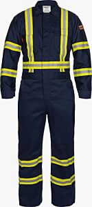Lakeland C071Rt 7 Oz. 88/12 Fr Cotton Coveralls With Reflective Trim, Navy, Size Large