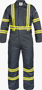 Lakeland C081Rt 9 Oz. Fr Cotton Coveralls With Reflective Trim, Gray, Size 2X-Large