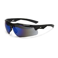 Radians Txc1-70Id Thraxus Safety Eyewear, Black Frame, Blue Mirror Lens
