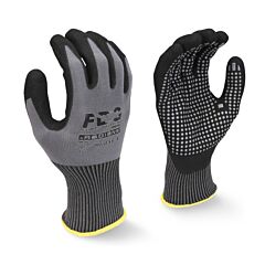 Radians Rwg33L Fdg Palm Coating With Nitrile Dots Work Gloves, Size Large
