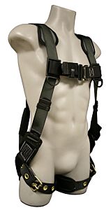 French Creek 22650 Stratos Full Body Harness, Comfort Back/Shoulder Pad, Leg Pads, Single Dorsal D-Ring, Tongue Buckle Legs (Made In Usa), Size Small/Medium