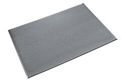 Crown Matting Ck41236Gyc Comfort-King 1/2 Anti-Fatigue Mat 3' Wide, Custom Length, Steel Gray