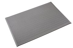 Crown Matting T6 W035Gy Tuff-Spun 5/8 Rib-Surface Anti-Fatigue Mat 3' X 5' Gray