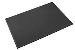 Crown Matting Fl 2436Bk Tuff-Spun 3/8 Rib-Surface Anti-Fatigue Mat 2' X 3' Black