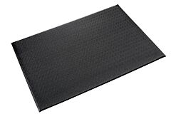 Crown Matting Fp 2436Bk Tuff-Spun 3/8 Pebble-Surface Anti-Fatigue Mat 2' X 3' Black