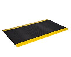 Crown Matting Wb 0023Yp Wear-Bond Tuff-Spun Pebble-Surface Anti-Fatigue Mat 2' X 3' Black W/Yellow