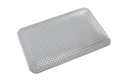 Crown Matting Wdr3436Gyc Workers-Delight Deck Plate Ultra Anti-Fatigue Mat 3' Wide, Custom Length, Gray