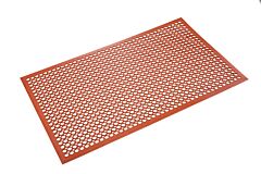 Crown Matting Ws Ct31Tc Safewalk-Light Grease-Resistant Drainage Anti-Fatigue Mat 3' X 10' Terra Cotta