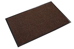 Crown Matting Cn 0023Br Chevron Indoor Entrance Mat 2' X 3' Brown