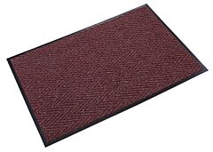 Crown Matting Cn 0410Bu Chevron Indoor Entrance Mat 4' X 10' Burgundy
