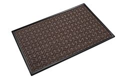 Crown Matting Ec R035Wa Ecoplus Rubber-Border Indoor Entrance Mat 3' X 5' Walnut