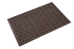 Crown Matting Ec F046Wa Ecoplus Fabric-Border Indoor Entrance Mat 4' X 6' Walnut