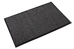 Crown Matting Ox H034Gy Oxford Indoor Entrance Mat 3' X 4' Black/Gray