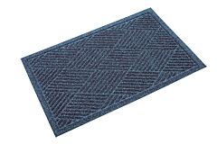 Crown Matting S1 F310Bl Super-Soaker Diamond Fabric-Border Indoor Entrance Mat 3' X 10' Blue