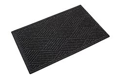 Crown Matting S1 F310Ch Super-Soaker Diamond Fabric-Border Indoor Entrance Mat 3' X 10' Charcoal