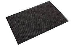 Crown Matting Tvr0048Txc Terra-Nova Indoor Entrance Mat 4' Wide, Custom Length, Tuxedo