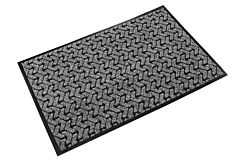 Crown Matting Te 0046Gy Tire-Track Indoor Entrance Mat 4' X 6' Gray