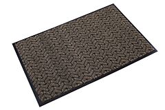 Crown Matting Ter0048Brc Tire-Track Indoor Entrance Mat 4' Wide, Custom Length, Brown