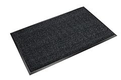 Crown Matting Ca 3E34Ac Commercial Clean Machine Outdoor Entrance Mat 3' X 4' Nosed-Ends All-Purpose Charcoal
