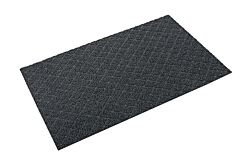 Crown Matting Dx Mu35Bg Diamond-Deluxe Duet Medium-Duty Unbacked Outdoor Entrance Mat 3' X 5' No-Edging Black/Gray