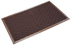 Crown Matting Dxrmu36Bcc Diamond-Deluxe Duet Medium-Duty Unbacked Outdoor Entrance Mat 3' Wide, Custom Length, Brown/Caramel