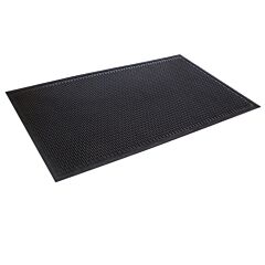 Crown Matting Td 0310Bk Crown-Tred Outdoor Entrance Rubber Mat 3' X 10' Black