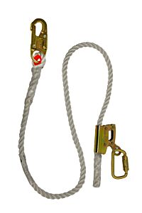 Elk River 34406 Adjustable Lanyard, Adjustor, 5/8" X 6', Snap Hook, Carabiner