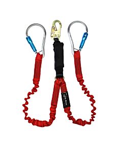 Elk River 36806 Flex-Zorber, 1-1/2" X 6', Twin Leg, Snap Hook, Lg Al Carabiner
