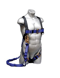 Elk River 48013 Cp Plus Full Body Harness Mating Buckle, 0-D, Attached 6' Nopac, Size Small To X-Large, Snaphook