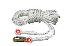 Elk River 49824 Cp Plus Lifeline, 5/8" X 100', Snaphook, Thimble Eye