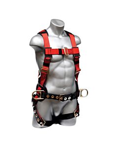 Elk River 62315 Eaglelite Full Body Harness Tongue Buckles, 3 D-Rings, Backpad, Tool Belt, Size 2X-Large