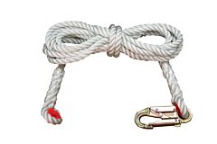 Elk River 24775 Nylon Rope Lifeline, 5/8" X 75', Snaphook, Thimble
