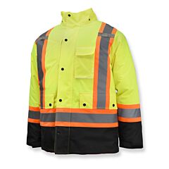 Radians Sj610B-3Zgs-S Weatherproof Parka With Zip-Out Reversible Bomber Jacket, Green, Size Small
