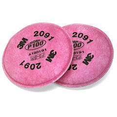 3M 2091 P100 Particulate Filter, 1/Pair